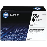 HP 55A Black Laser Toner Cartridge CE255A