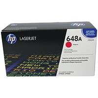 HP 648A Magenta Laser Toner Cartridge HP 648A Magenta Laser Toner Cartridge