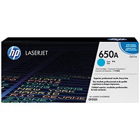 HP 650A Cyan Laser Toner Cartridge