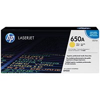 HP 650A Yellow Laser Toner Cartridge