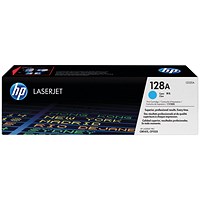 HP 128A Cyan Laser Toner Cartridge HP 128A Cyan Laser Toner Cartridge