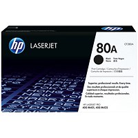 HP 80A Black Laser Toner Cartridge CF280A HP 80A Black Laser Toner Cartridge CF280A