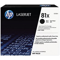 HP 81X Black Laser Toner Cartridge CF281X