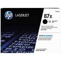 HP 87X Black Laser Toner Cartridge CF287X