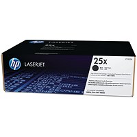 HP 25X Black High Yield Laser Toner Cartridge CF325X