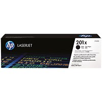 HP 201X Black High Yield Laser Toner Cartridges (2 Cartridges)