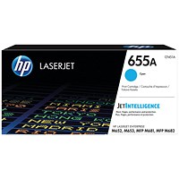 HP 655A Cyan LaserJet Toner Cartridge