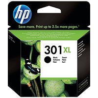HP 301XL Black High Yield Ink Cartridge CH563EE