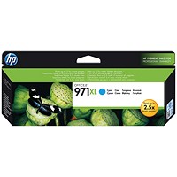 HP 971XL Cyan High Yield Ink Cartridge CN626AE