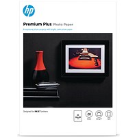 HP A4 Premium Photo Paper, Semi-Glossy, 300gsm, Pack of 20