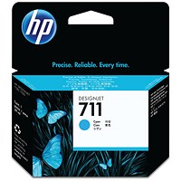 HP 711 Cyan Ink Cartridge CZ130A