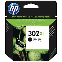 HP 302XL Black High Yield Ink Cartridge F6U68AE