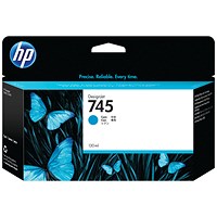 HP 745 Cyan Ink Cartridge F9J97A