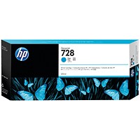 HP 728 Original Ink Cartridge 300-ml Cyan F9K17A