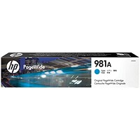 HP 981A PageWide Cyan Ink Cartridge J3M68A