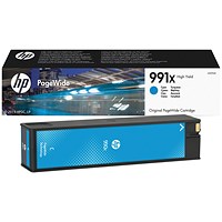 HP 991X Original PageWide Cartridge High Yield Cyan M0J90AE
