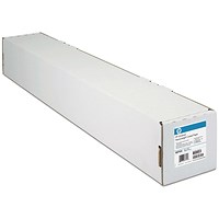 HP DesignJet Coated Paper Roll, 841mm x 45.7m, White, 90gsm
