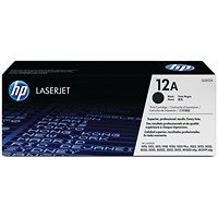 HP 12A Black Toner Cartridge (Twin Pack) Q2612AD