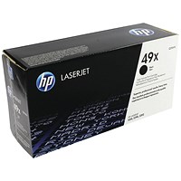 HP 49X Black Laser Toner Cartridge Q5949X HP 49X Black Laser Toner Cartridge Q5949X