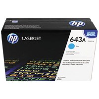 HP 643A Cyan Laser Toner Cartridge