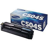 Samsung CLT-C504S Cyan Laser Toner Cartridge