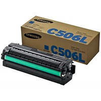 Samsung CLT-C506L Cyan High Yield Laser Toner Cartridge