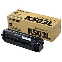 Samsung CLT-K503L Toner Cartridge High Yield Black SU147A