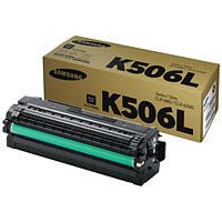 Samsung CLT-K506L Black High Yield Laser Toner Cartridge