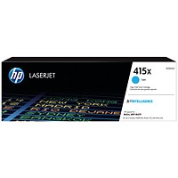 HP 415X Original LaserJet Toner Cartridge High Yield Cyan W2031X