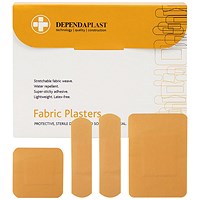 Reliance Medical Dependaplast Fabric Plasters (Pack of 100)