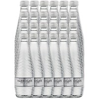 Harrogate Sparkling Water, Glass Bottles, 330ml, Pack of 24