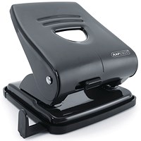 Rapesco 827 2 Hole Punch, Capacity 30 Sheets, Black