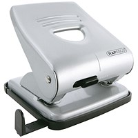 Rapesco 827 2 Hole Punch, Capacity 30 Sheets, Silver