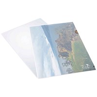 Rapesco Eco A4 Cut Flush Folders, Clear, Pack of 100