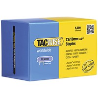 Tacwise 73/10mm Galvanised Chisel Point Staples, Pack of 5000
