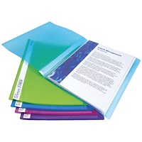 Rapesco A4 Flexi Display Book, 20 Pockets, Assorted, Pack of 10