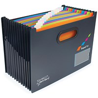 Rapesco Germ-Savvy Desktop Expanding File, 13 Part, A4, Multicoloured