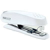 Rapesco ECO Spinna Half Strip Stapler, Capacity 50 Sheets, White