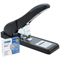 Rapesco ECO HD-140 Full Strip Stapler, Capacity 140 Sheets, Black