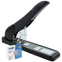 Rapesco ECO HD-210 Full Strip Stapler, Capacity 210 Sheets, Black