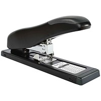 Rapesco ECO HD-100 Half Strip Stapler, Capacity 100 Sheets, Black