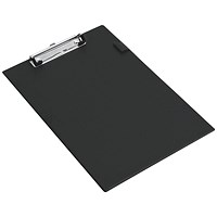 Rapesco PVC Standard Clipboard, Foolscap, Black