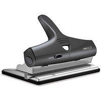 Rapesco 95 Adjustable 2, 3 and 4 Hole Punch, Capacity 32 Sheets, Silver and Black