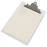 Rapesco Heavy Duty Clipboard, Foolscap, Clear