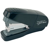 Rapesco Germ-Savvy Eco Flat Clinch Half Strip Stapler, Capacity 30 Sheets, Black