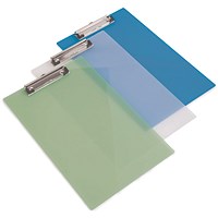 Rapesco Clipboard Frosted Transparent Assorted (Pack of 10) SHP PCBAS