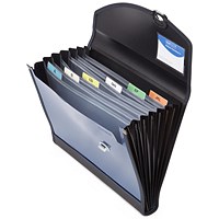 Rapesco Designer Expanding File 7-Part Polypropylene A4 + Blue