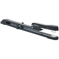 Rapesco Marlin Long Arm Full Strip Stapler, Capacity 25 Sheets, Black