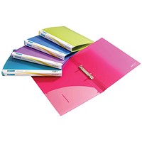Rapesco Ring Binder, A4, 2 O-Ring, 15mm Capacity, Assorted, Pack of 10