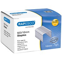 Rapesco 923/10mm Heavy Duty Staples, Pack of 4000
